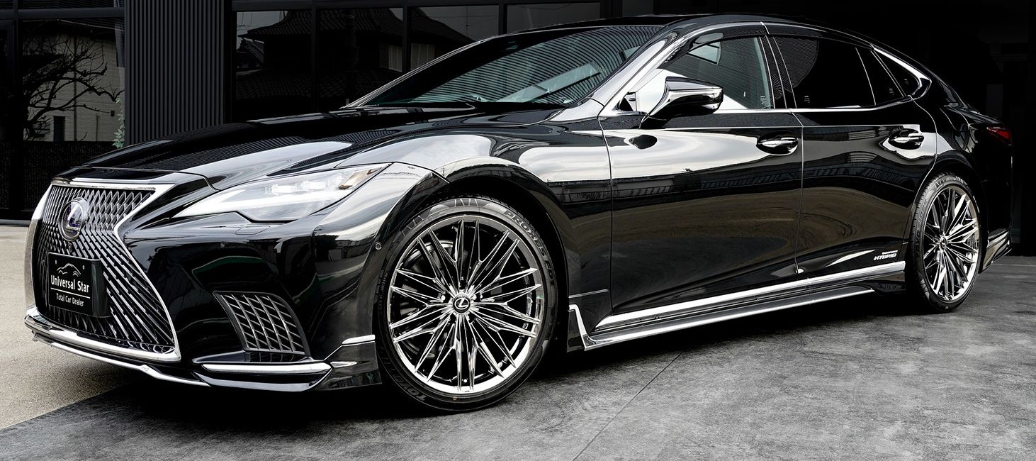 レクサスのフラッグシップモデル LS500 / LM500h に向けて開発した、新作デザインのホイールです。