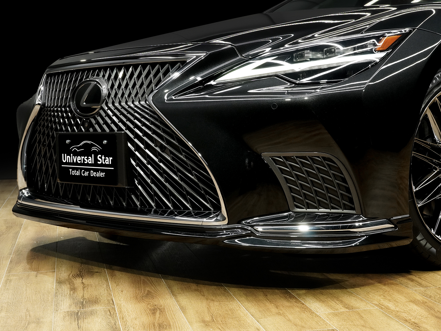 UNIVERSAL DESIGN レクサスLS500後期用(標準グレードバンパー用)フロントスポイラー、サイドスカート、リアスカート、トランクスポイラー