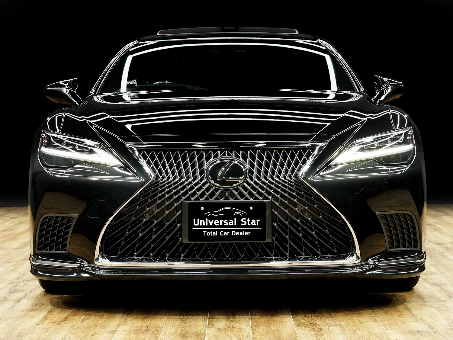 UNIVERSAL DESIGN レクサスLS500後期用(標準グレードバンパー用)フロントスポイラー、サイドスカート、リアスカート、トランクスポイラー