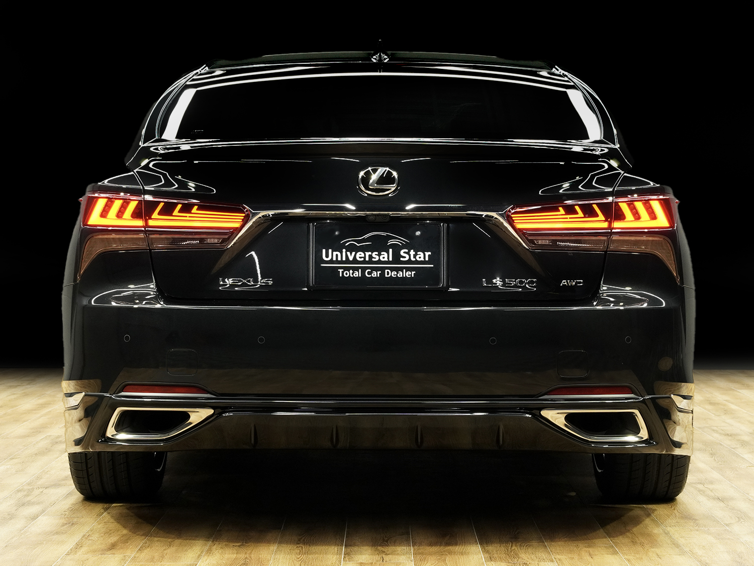 UNIVERSAL DESIGN レクサスLS500後期用(標準グレードバンパー用)フロントスポイラー、サイドスカート、リアスカート、トランクスポイラー